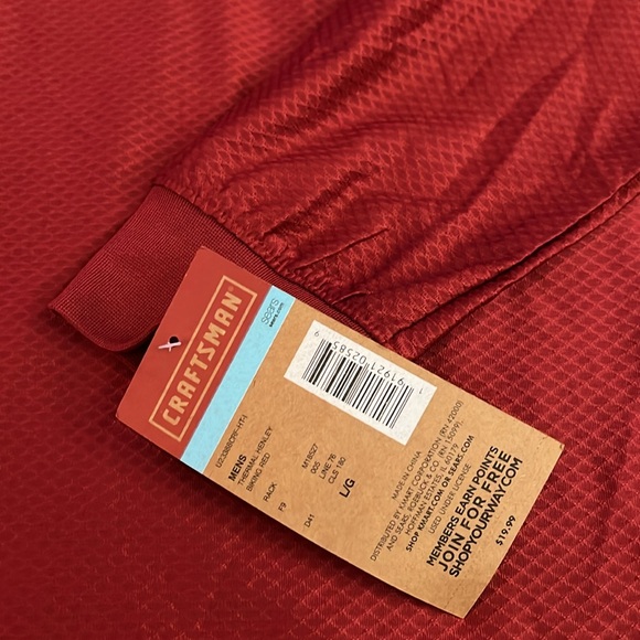 Sears CRAFTSMAN work tee and thermal henley bundle, size L NWT! - Picture 5 of 7